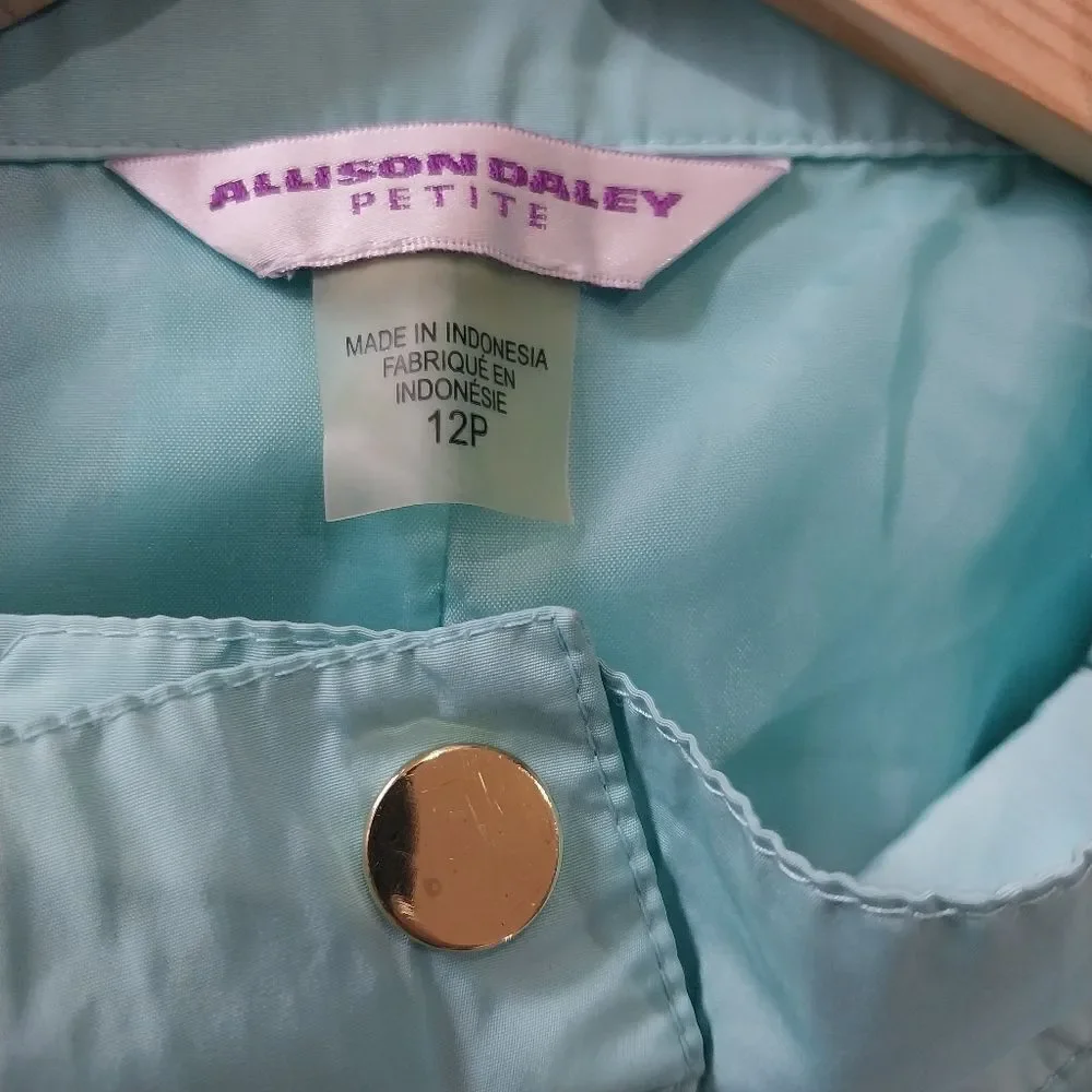 Allison Daley jacket windbreaker women's size 12p - Picture 3 of 7
